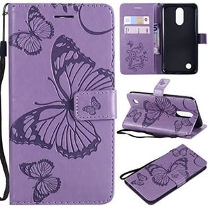 💖 Host Pick💖 New in plastic, LG K20 Purple Butterfly Cell Phone Flip Case
